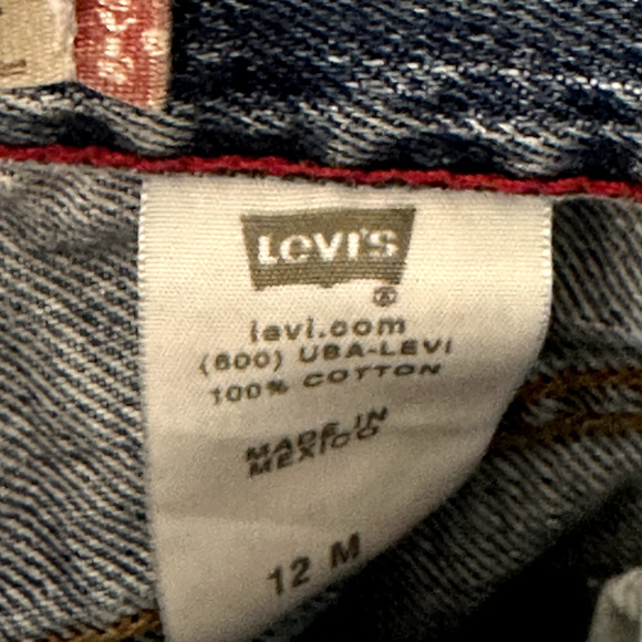 Levis Jeans Women’s 12M Blue 550 Relaxed, Tapered Denim - Picture 7 of 12